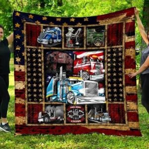 American Truck Driver Jobs Quilt Quilt  Quilt